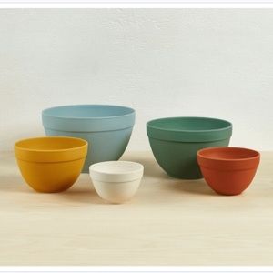 Bamboozle Sustainable Bamboo 5 Piece Nesting Bowl Set